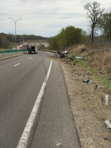 April 13th 2026 accident at I-70 eastbound between mile markers 155 and 156